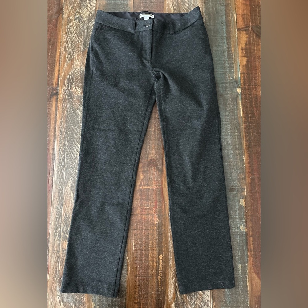 NEW YORK & COMPANY Stretch Women’s 2 Straight-Leg Charcoal Gray Pants | SKU 0641